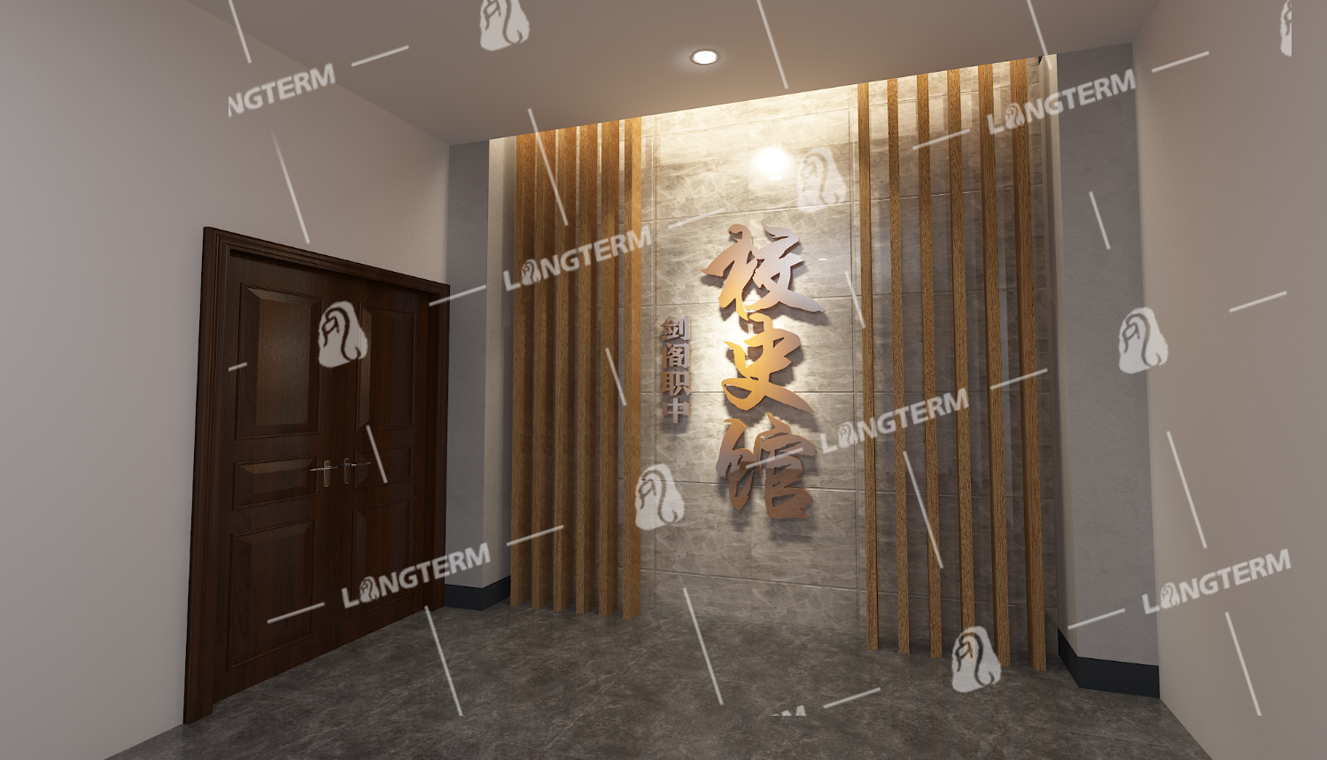 剑阁职中校史馆设计装修效果图 剑阁职中校史馆设计装修效果图